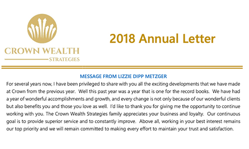 2018 Annual Letter
